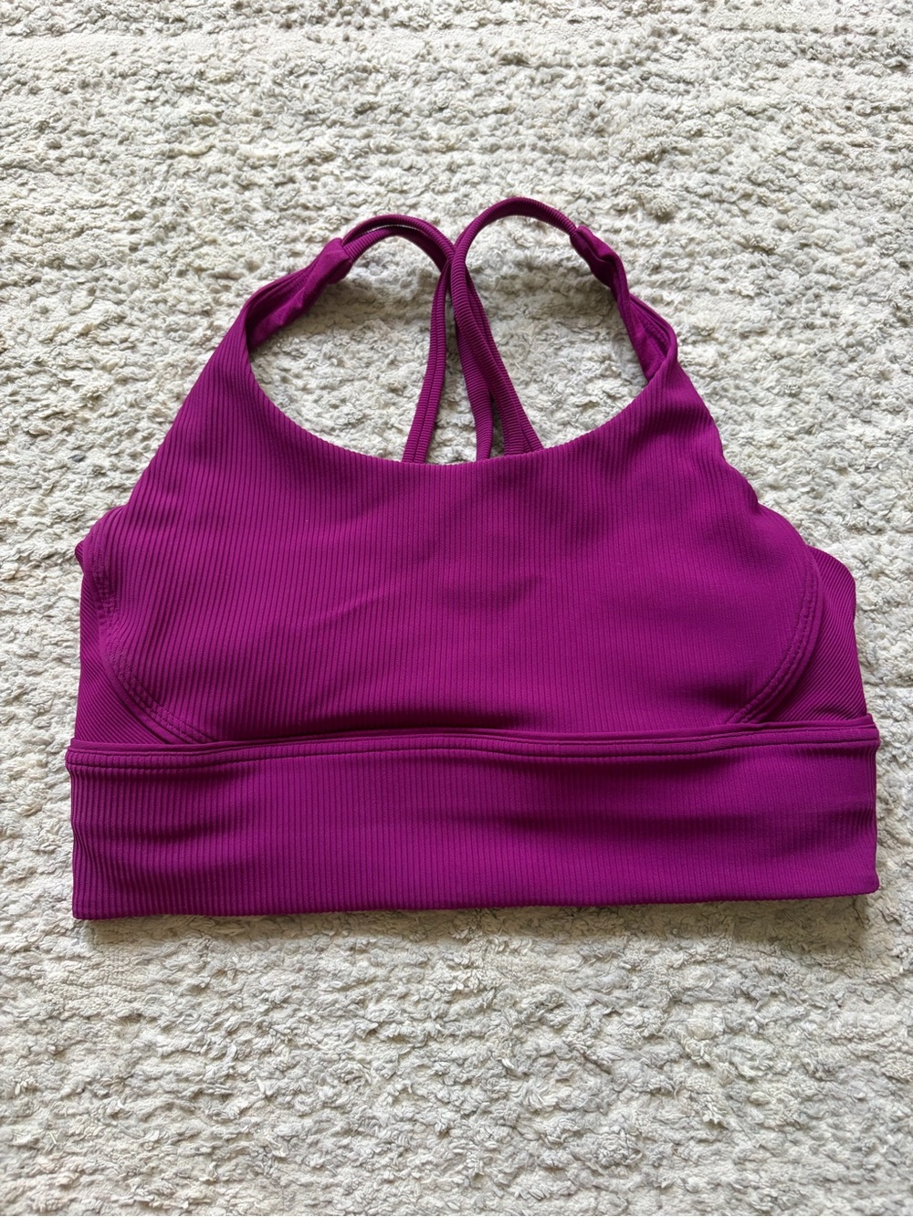 Lululemon Energy Bra Long Line Ribbed *Medium Support, B–D Cup